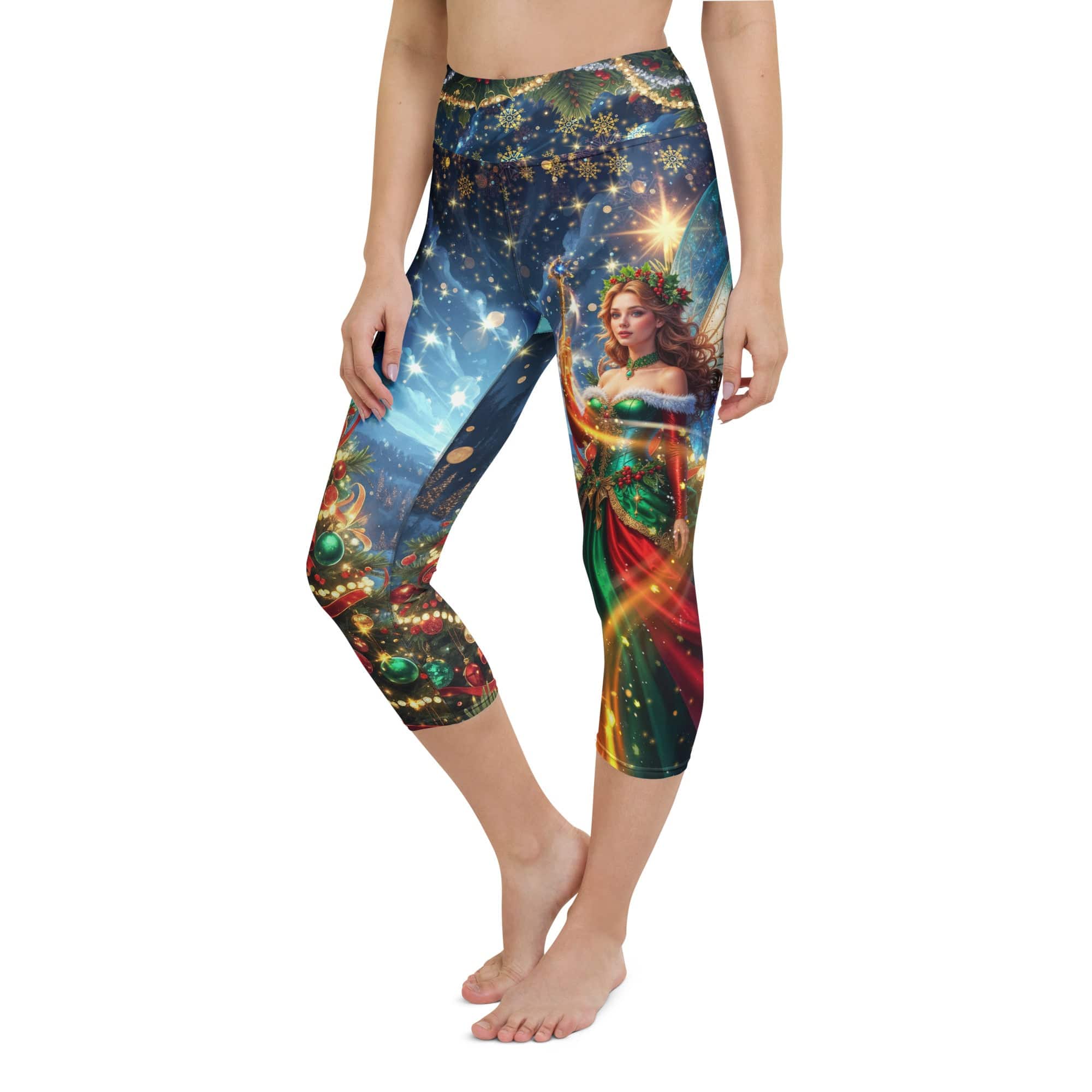 Christmas Fairy Yoga Capris