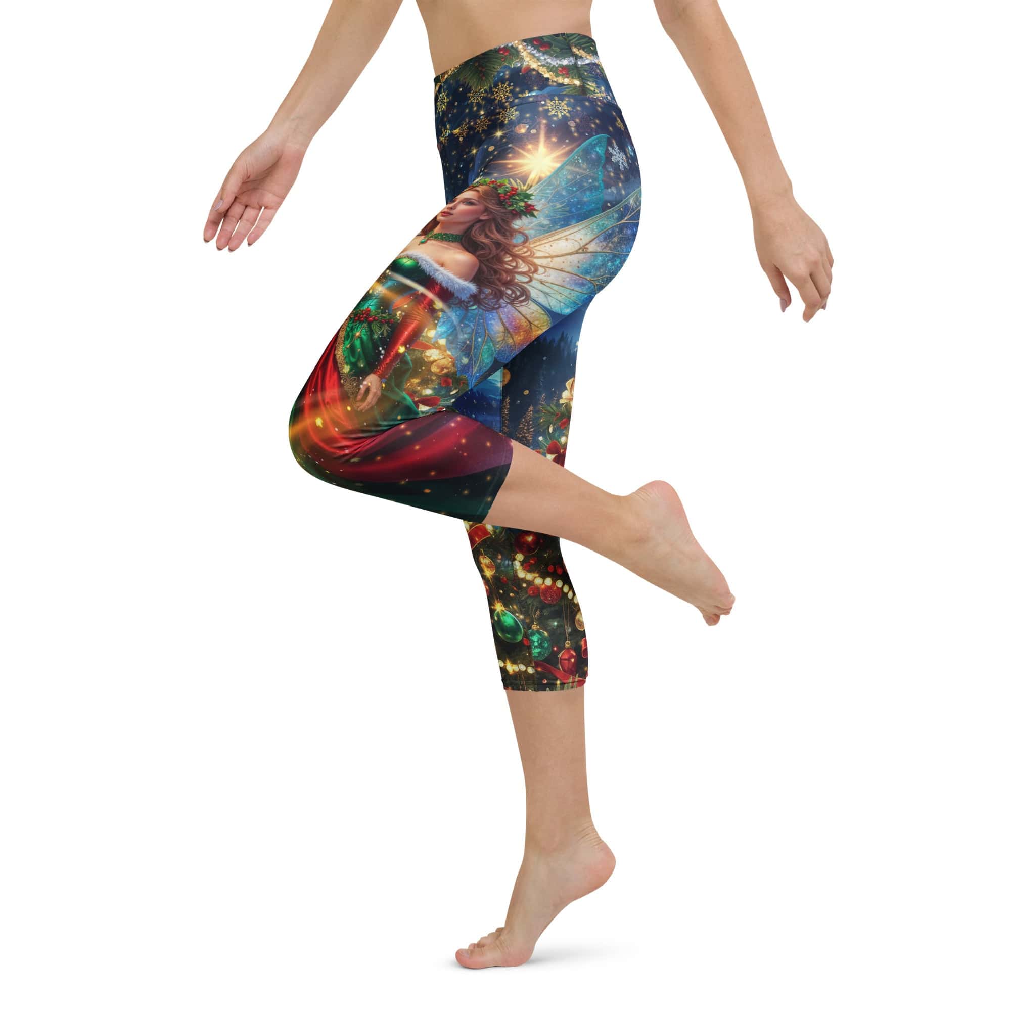 Christmas Fairy Yoga Capris