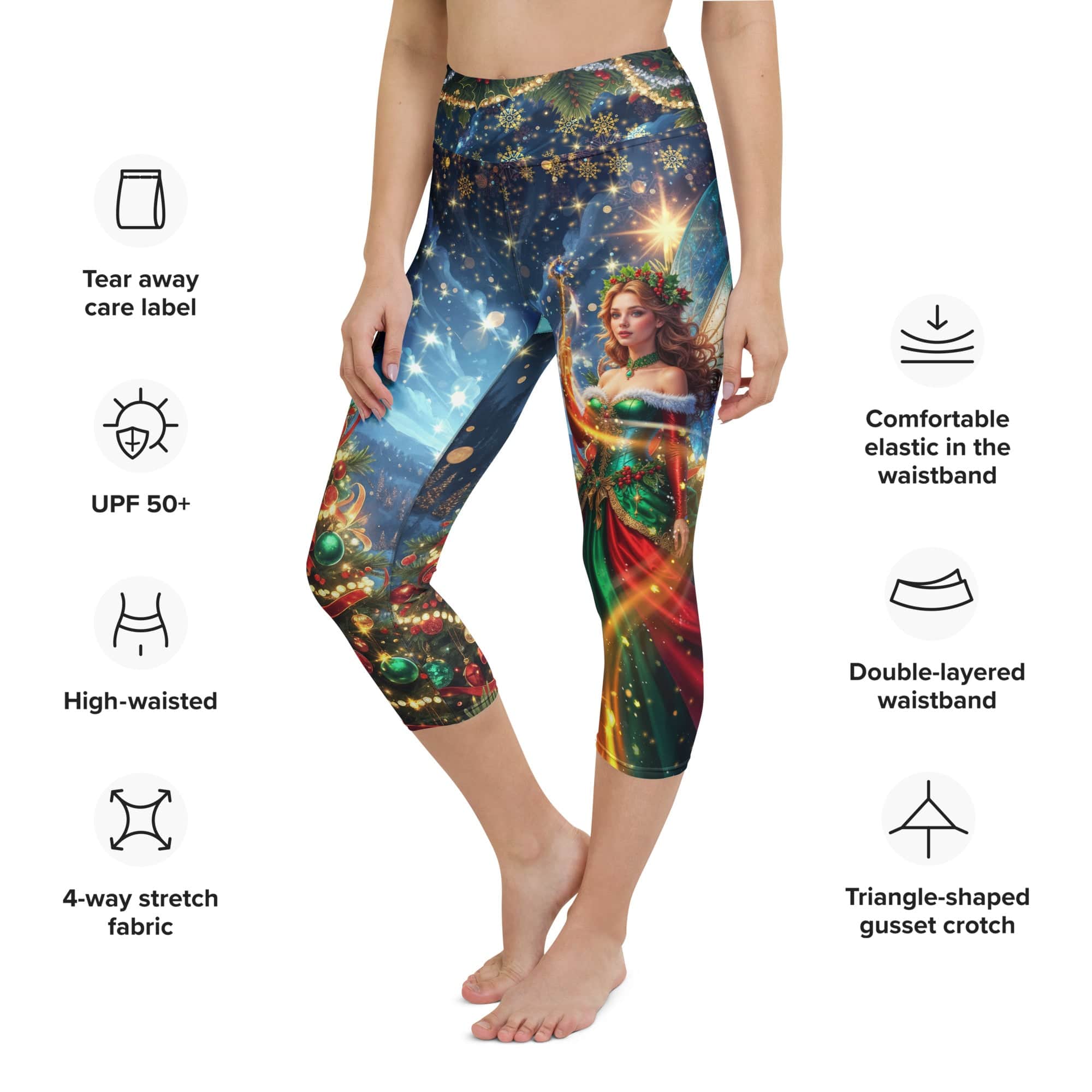 Christmas Fairy Yoga Capris