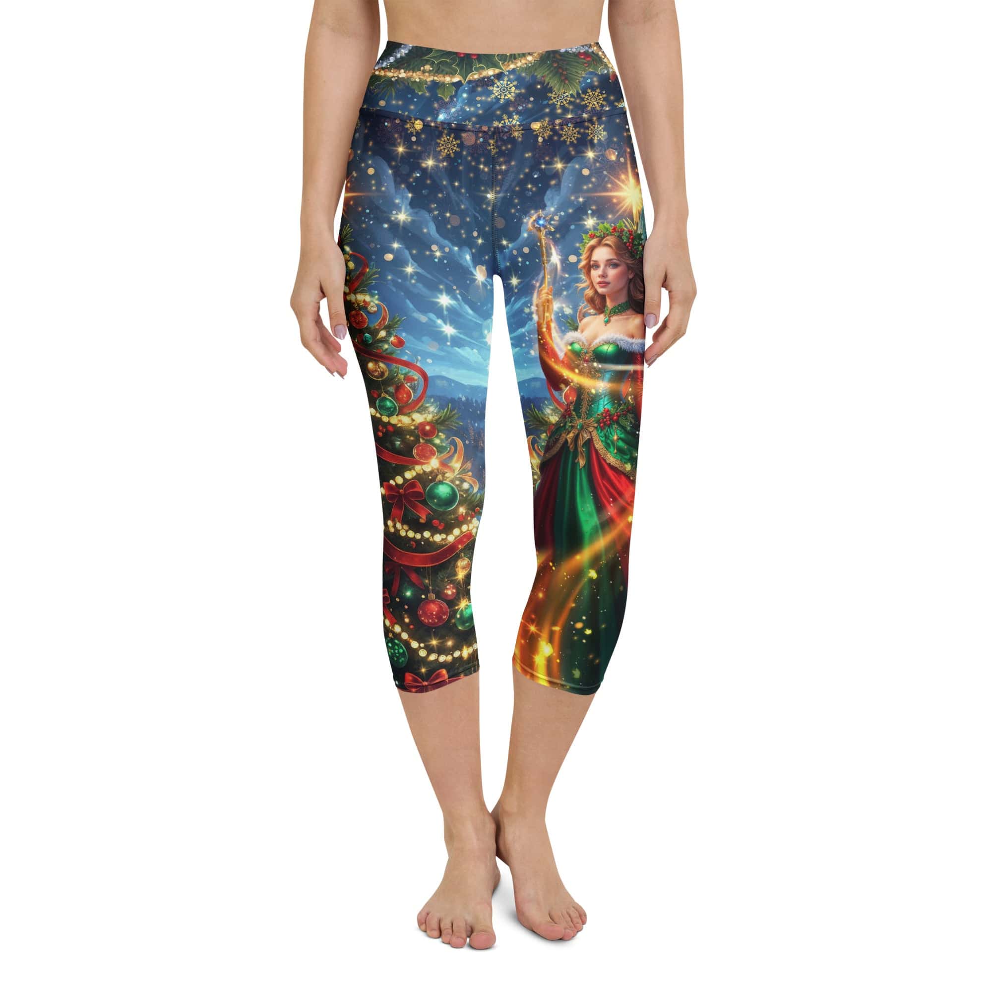 Christmas Fairy Yoga Capris