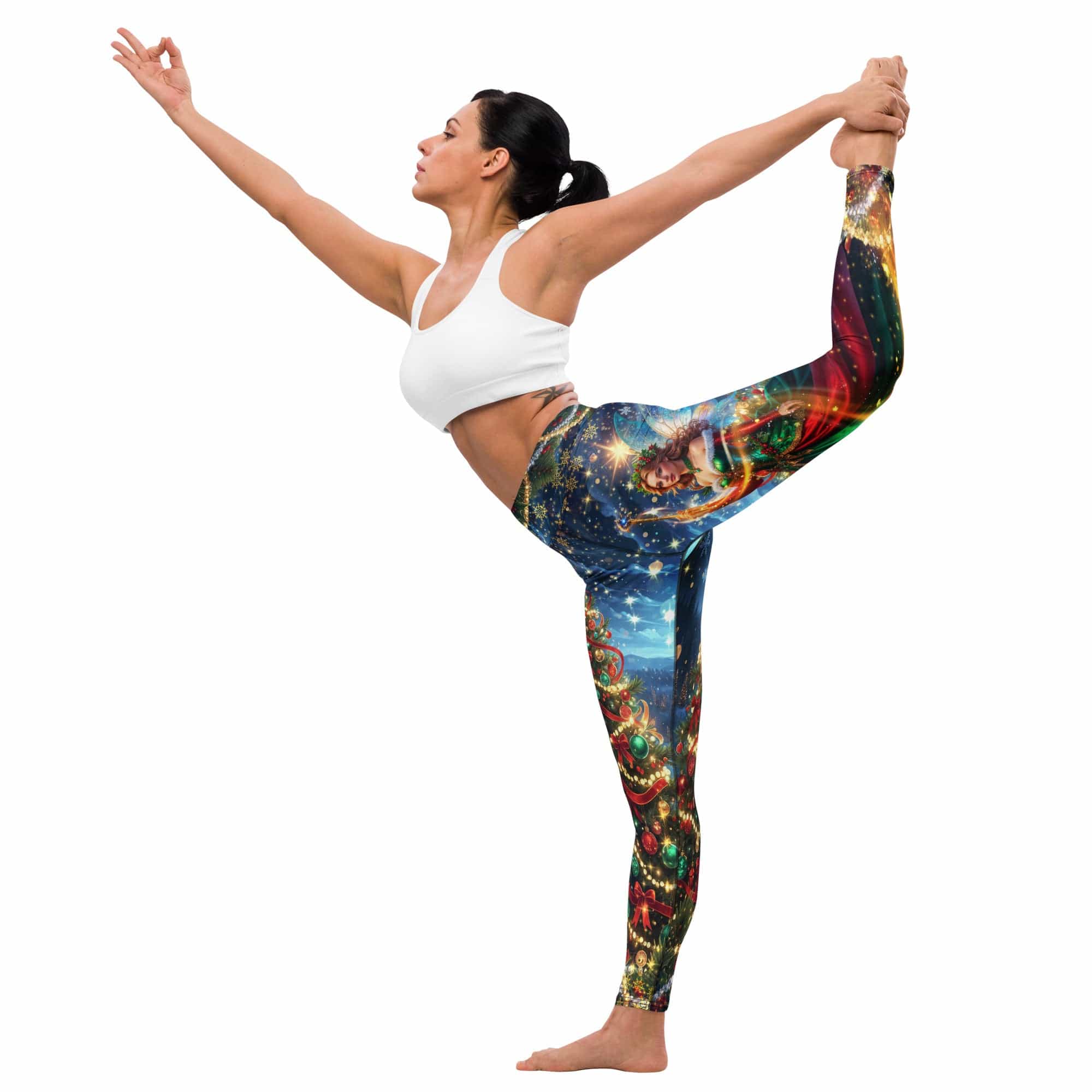 Christmas Fairy Yoga Leggings