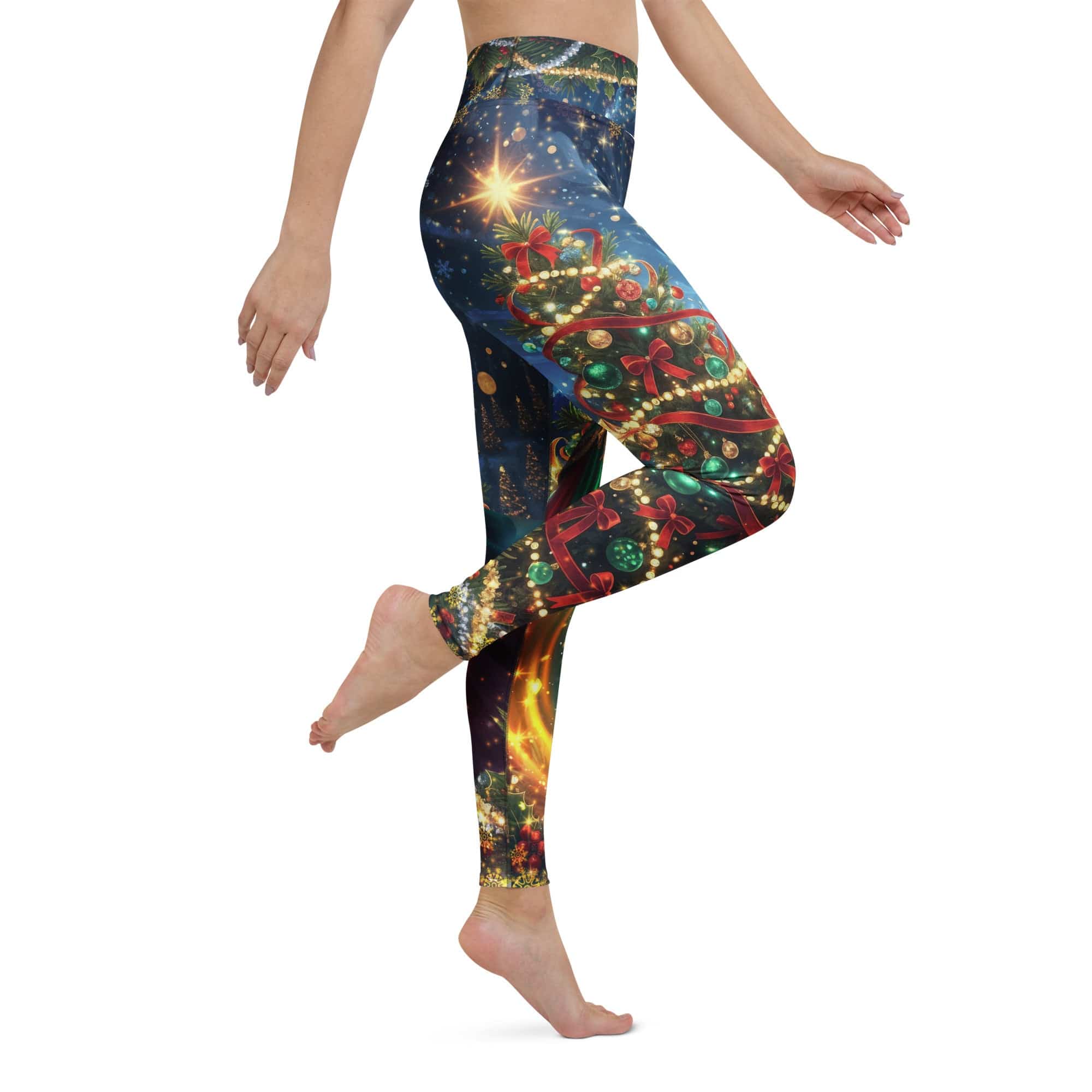 Christmas Fairy Yoga Leggings