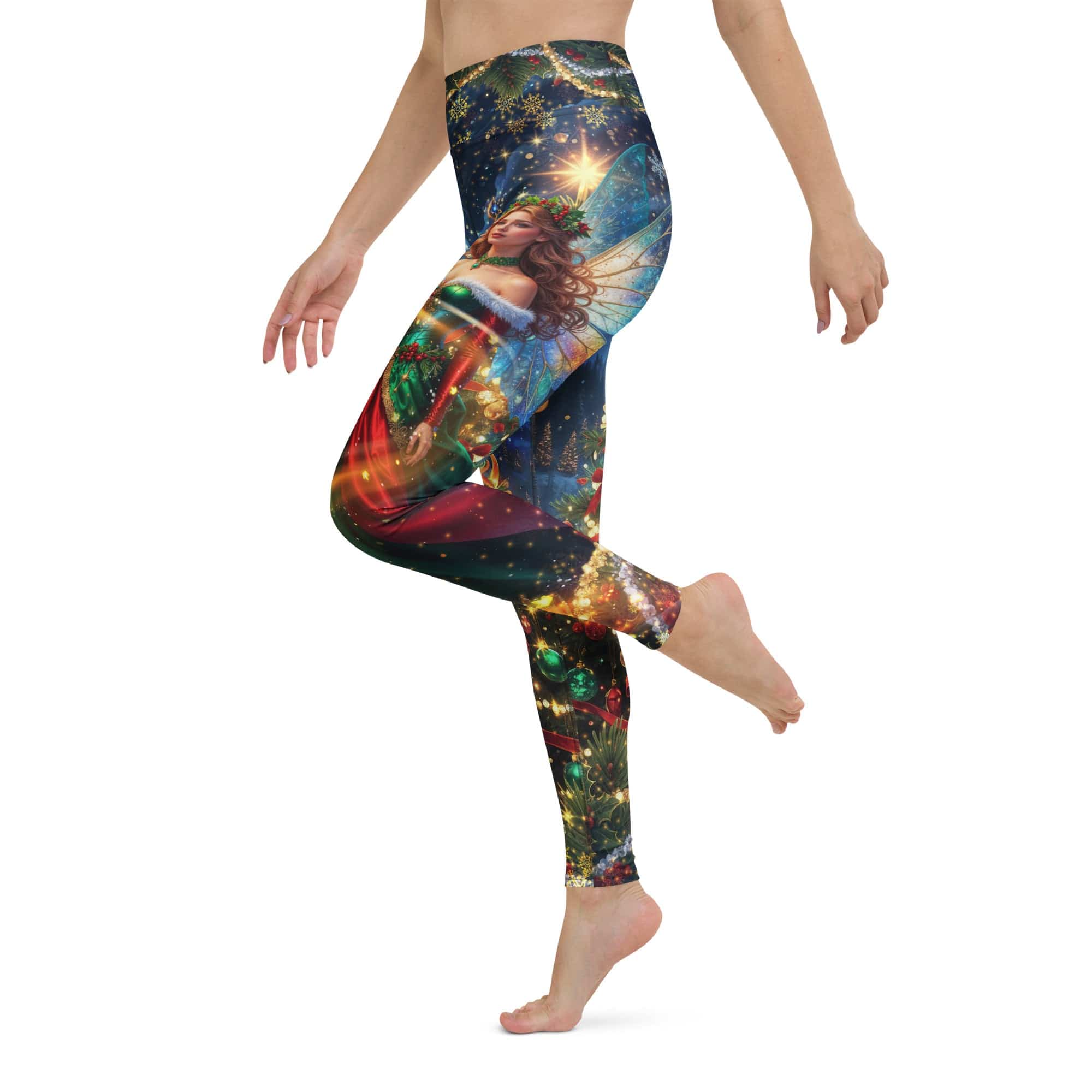 Christmas Fairy Yoga Leggings
