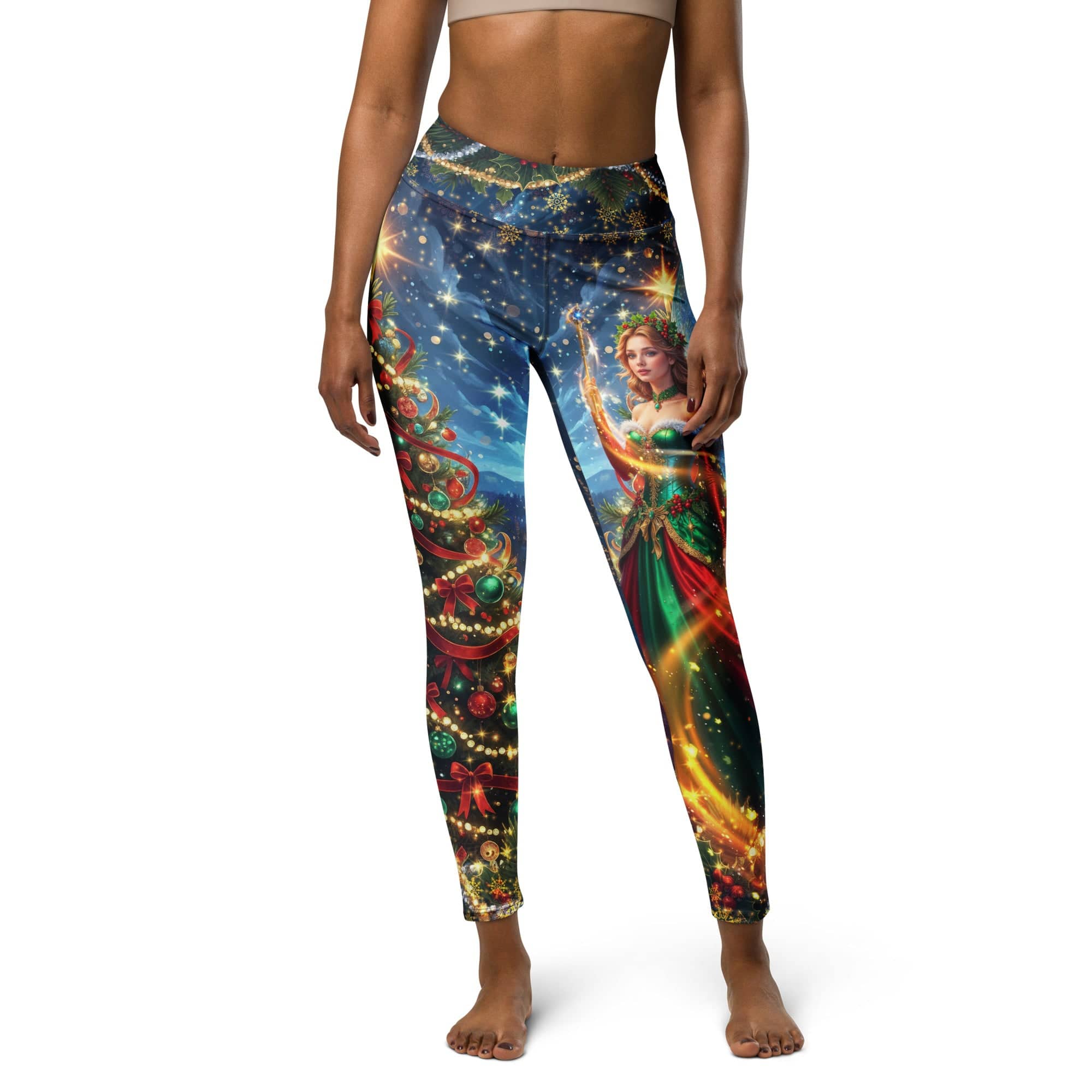Christmas Fairy Yoga Leggings