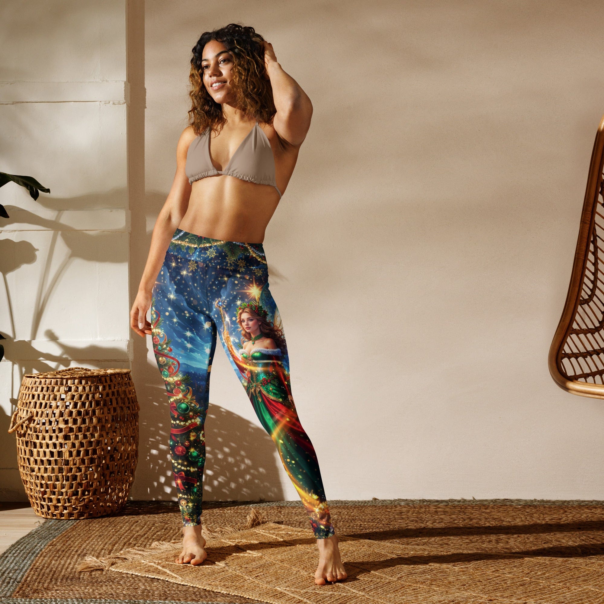 Christmas Fairy Yoga Leggings