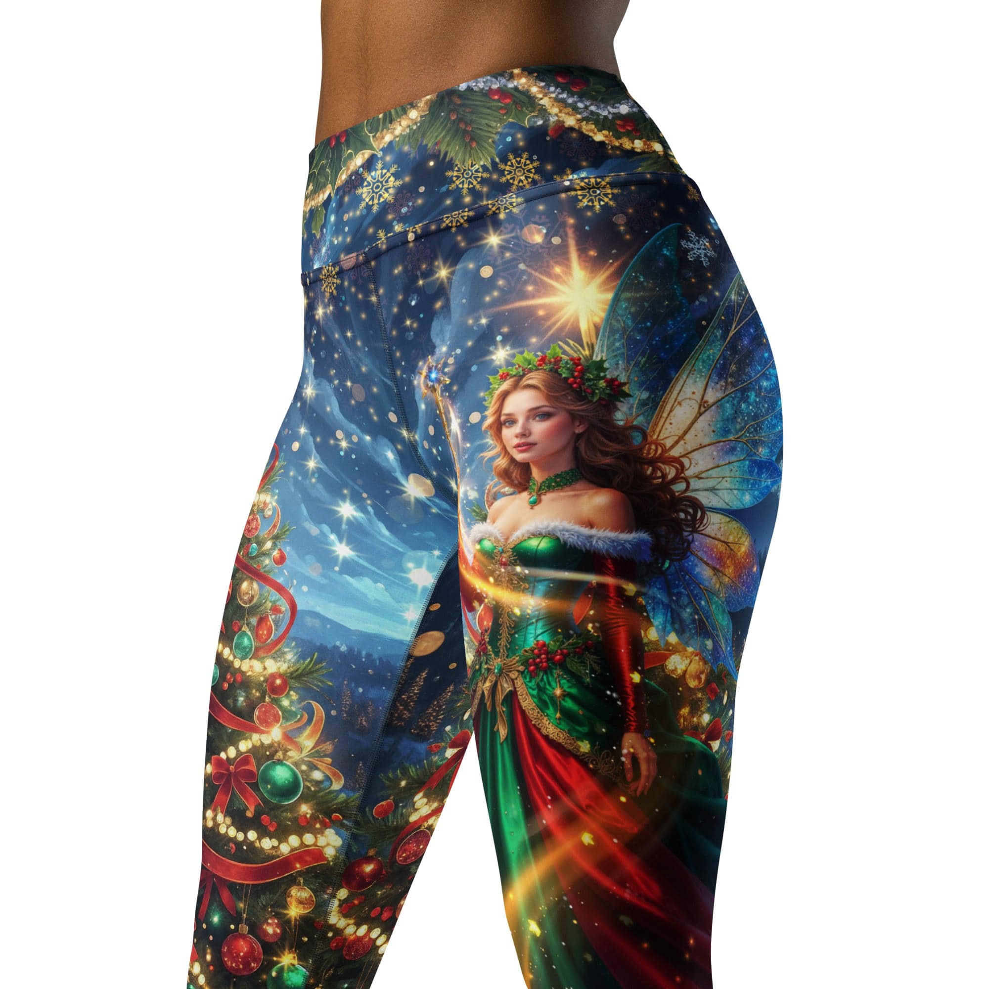 Christmas Fairy Yoga Leggings