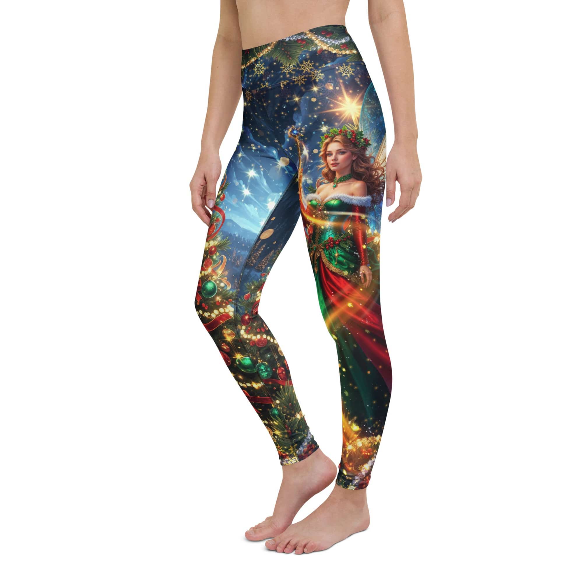 Christmas Fairy Yoga Leggings