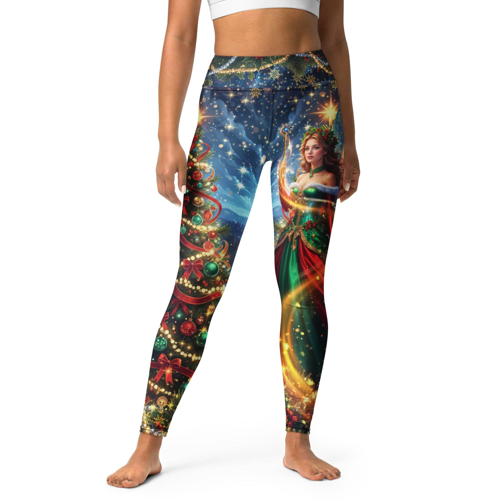 Christmas Fairy Yoga Leggings