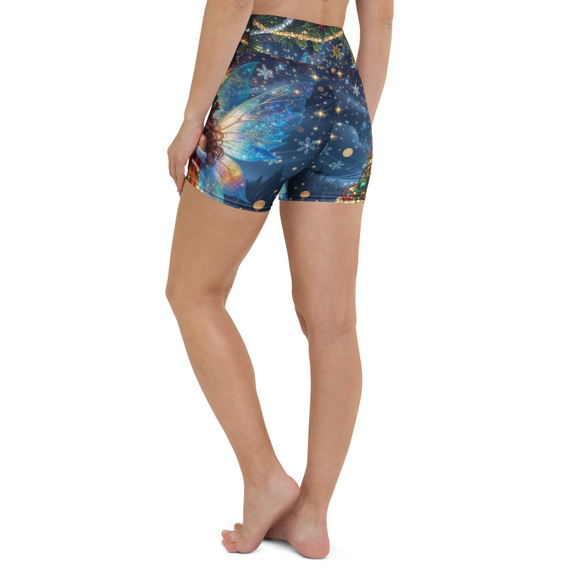 Christmas Fairy Yoga Shorts