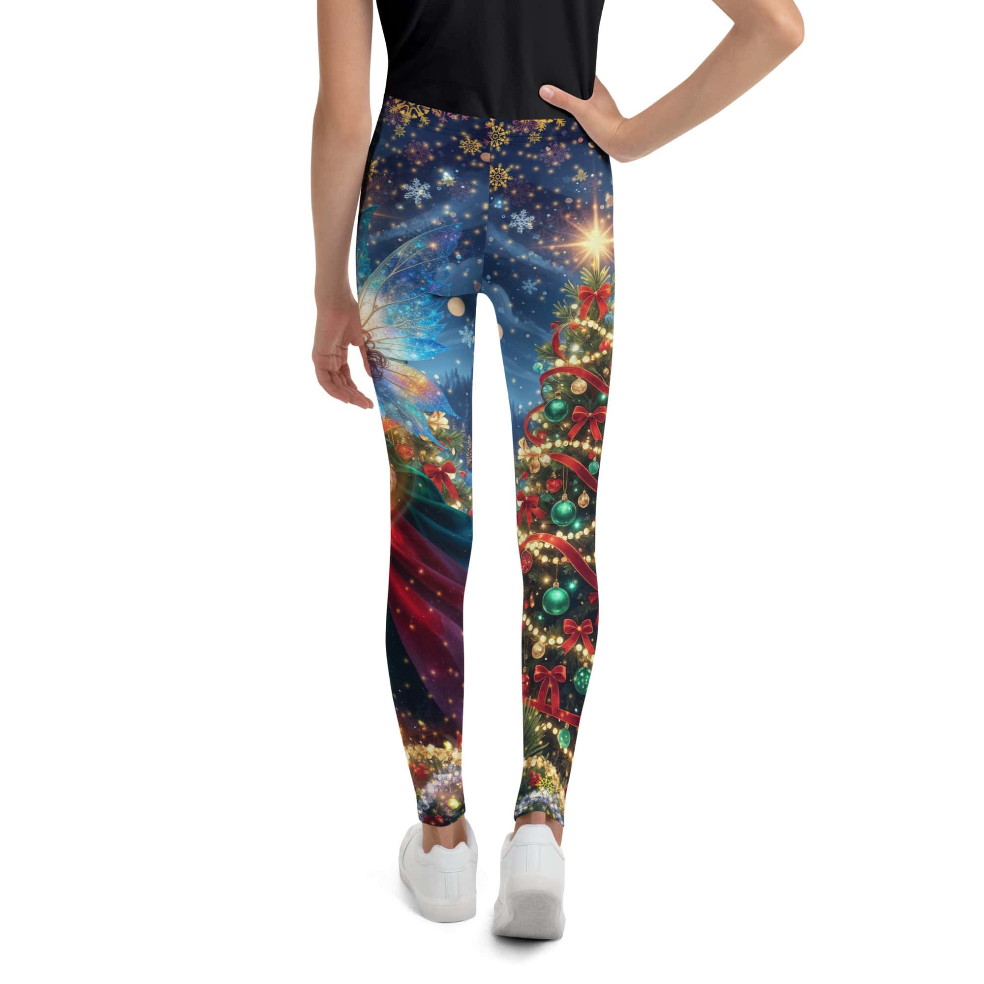 Christmas Fairy Youth Leggings
