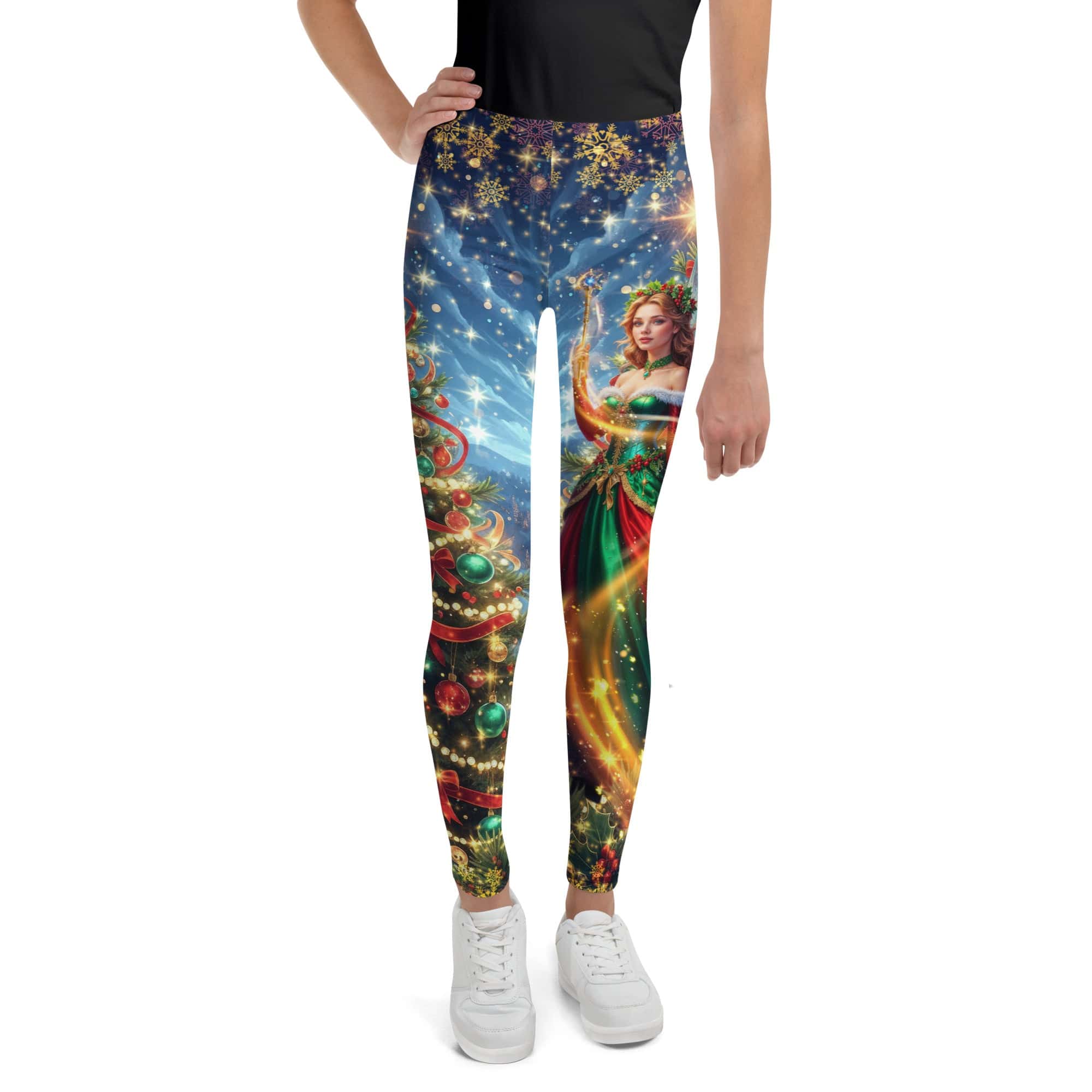 Christmas Fairy Youth Leggings