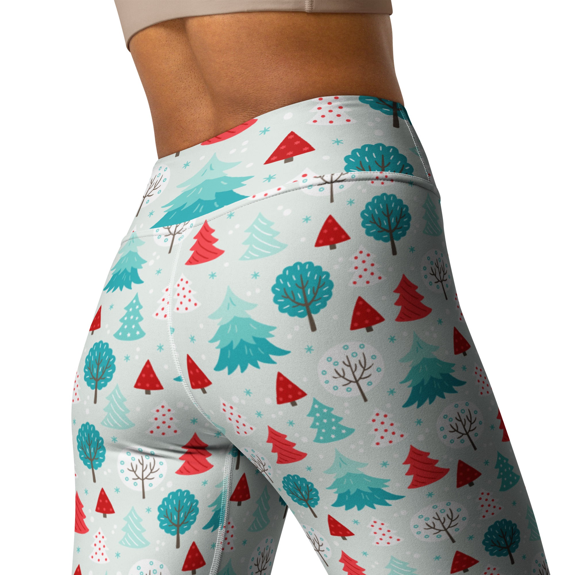 Christmas Forest Yoga Leggings