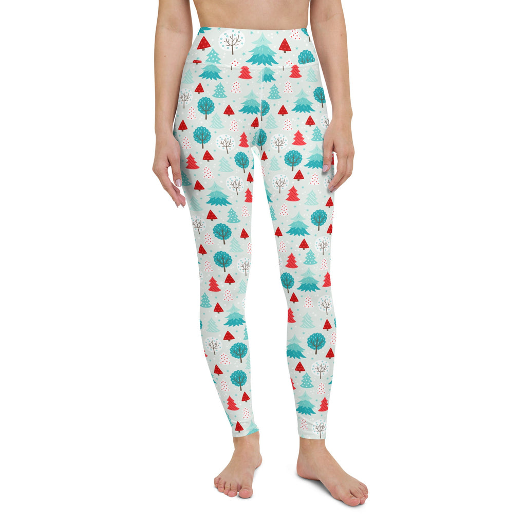 Christmas Forest Yoga Leggings