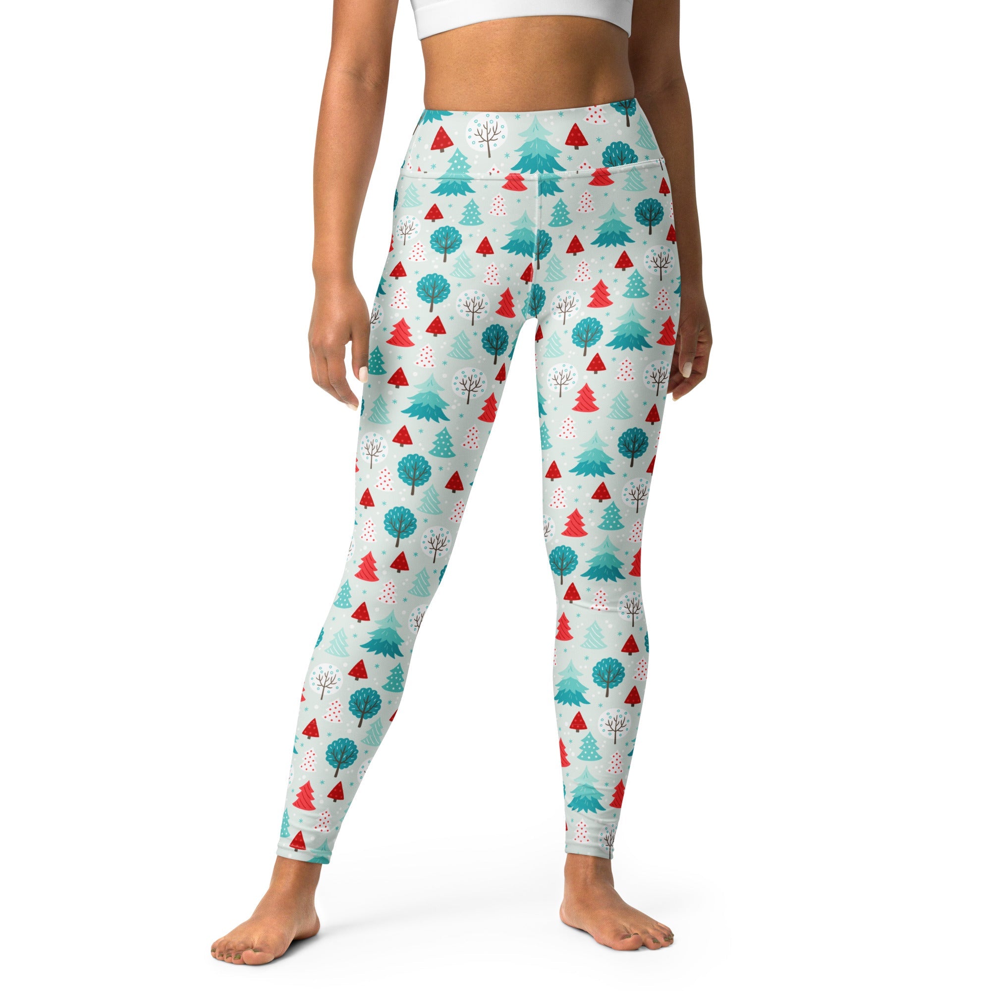 Christmas Forest Yoga Leggings