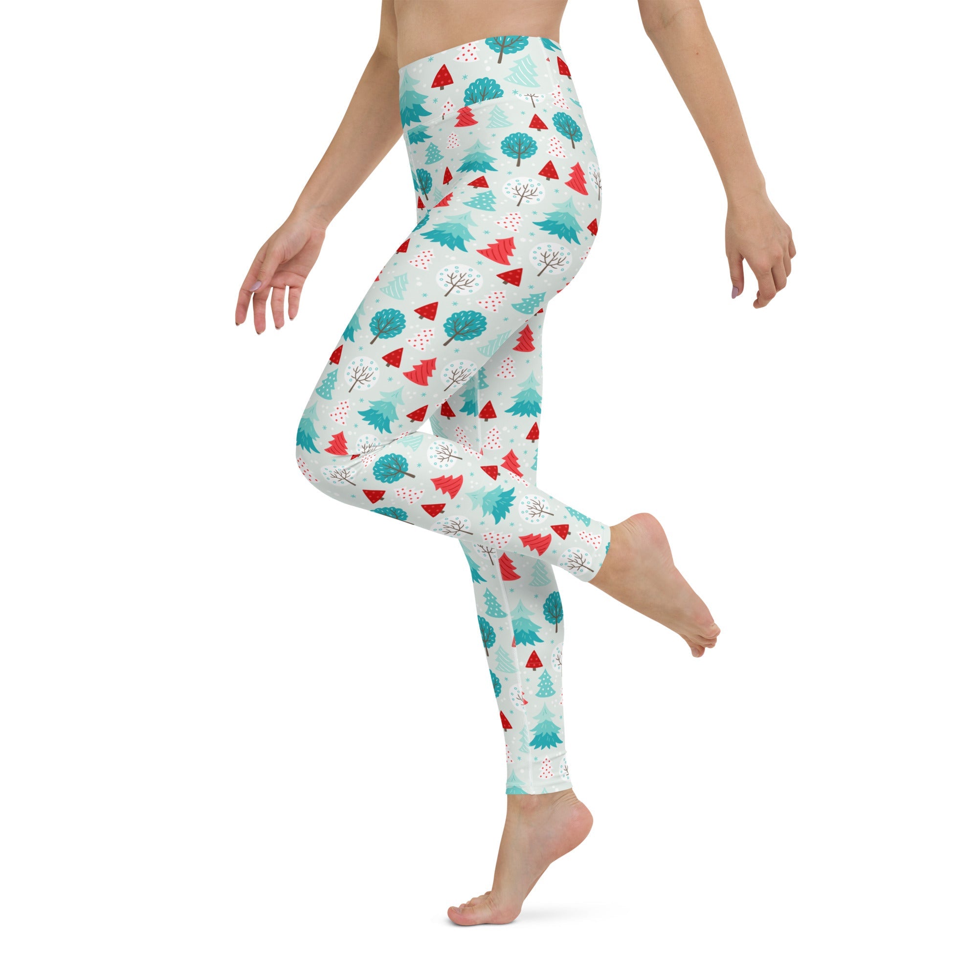 Christmas Forest Yoga Leggings