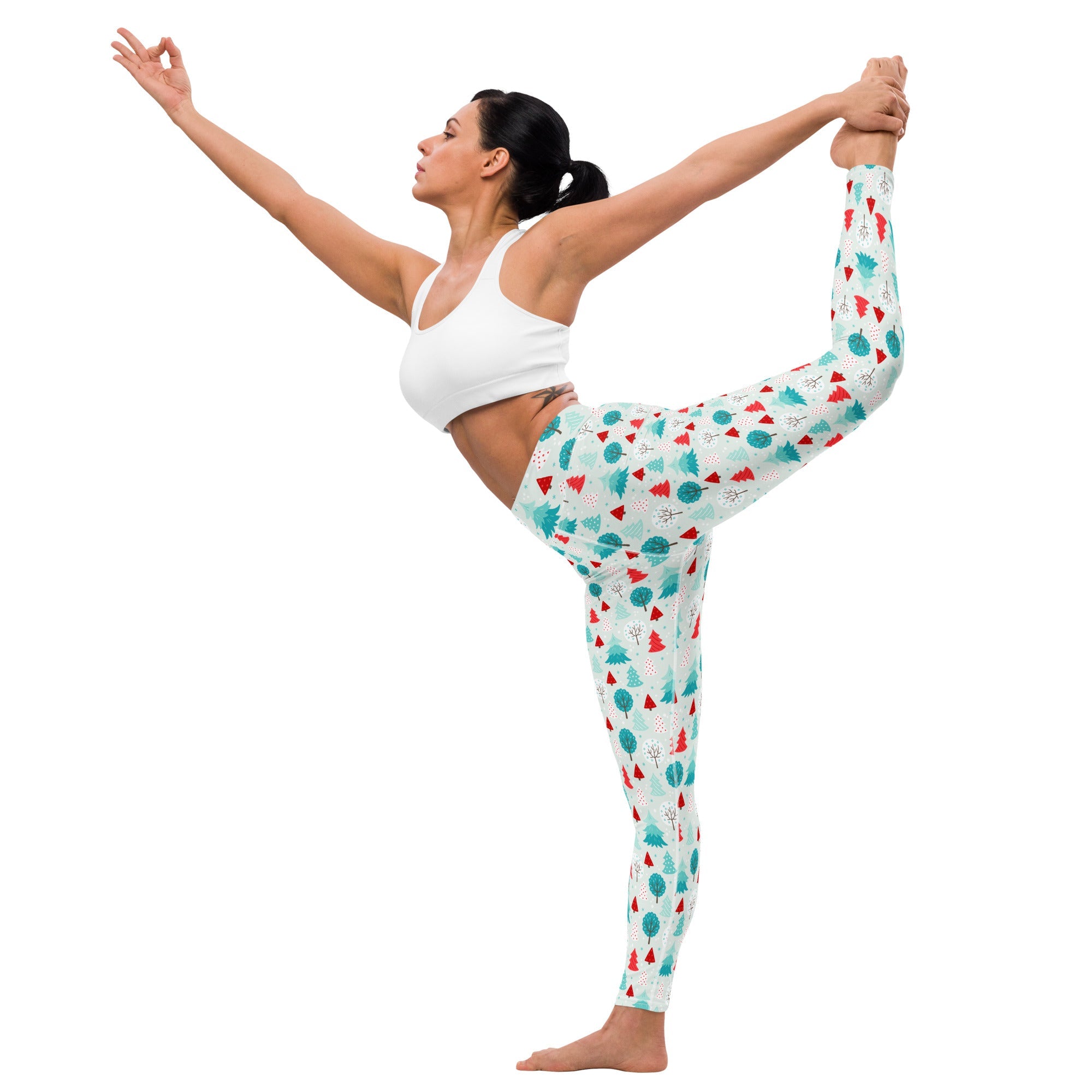 Christmas Forest Yoga Leggings