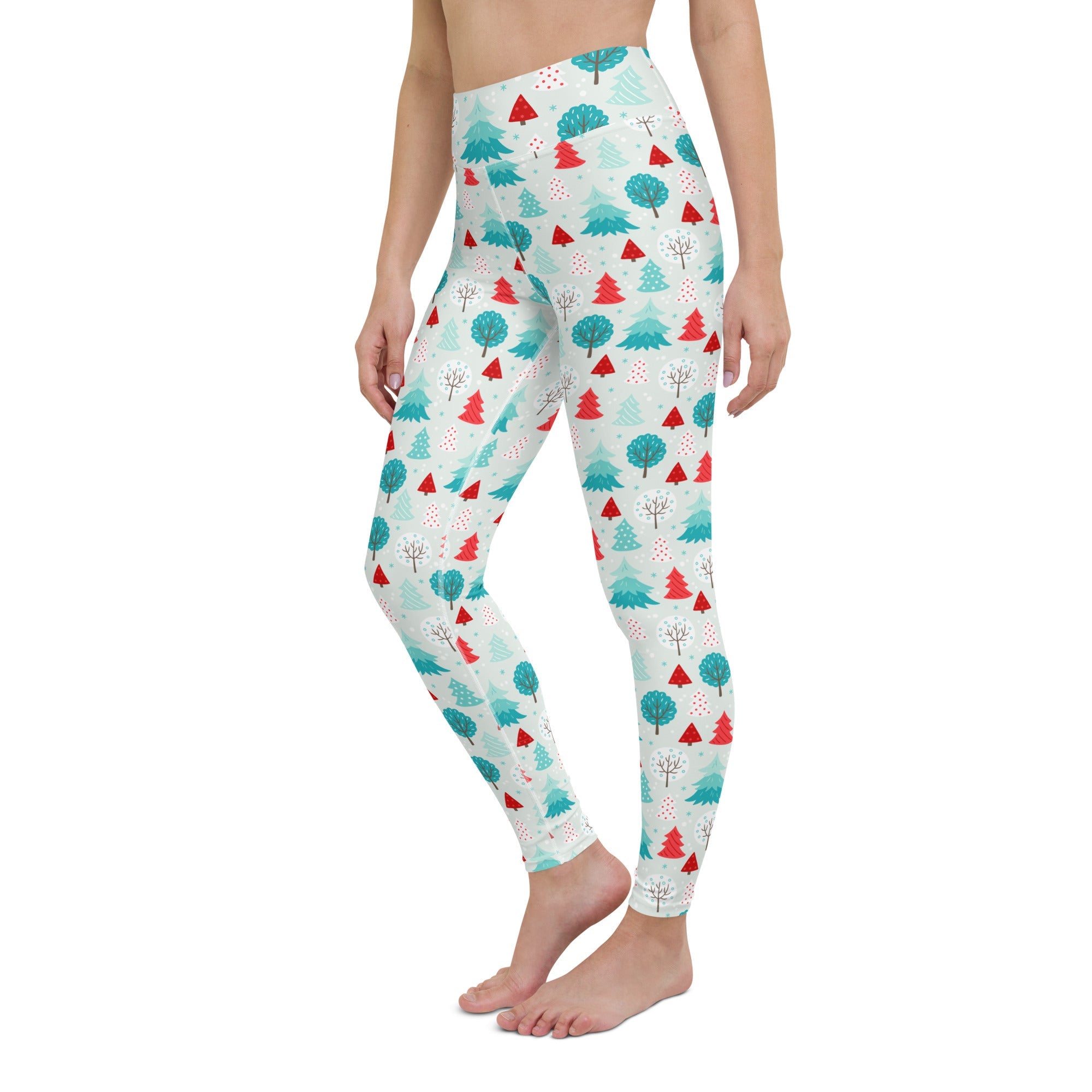 Christmas Forest Yoga Leggings