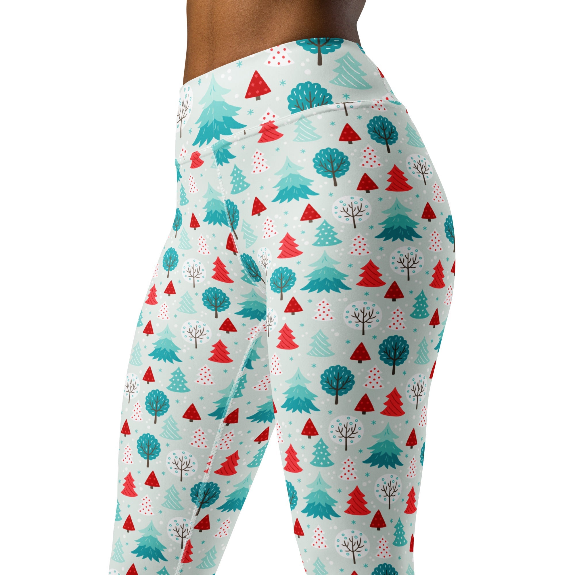 Christmas Forest Yoga Leggings