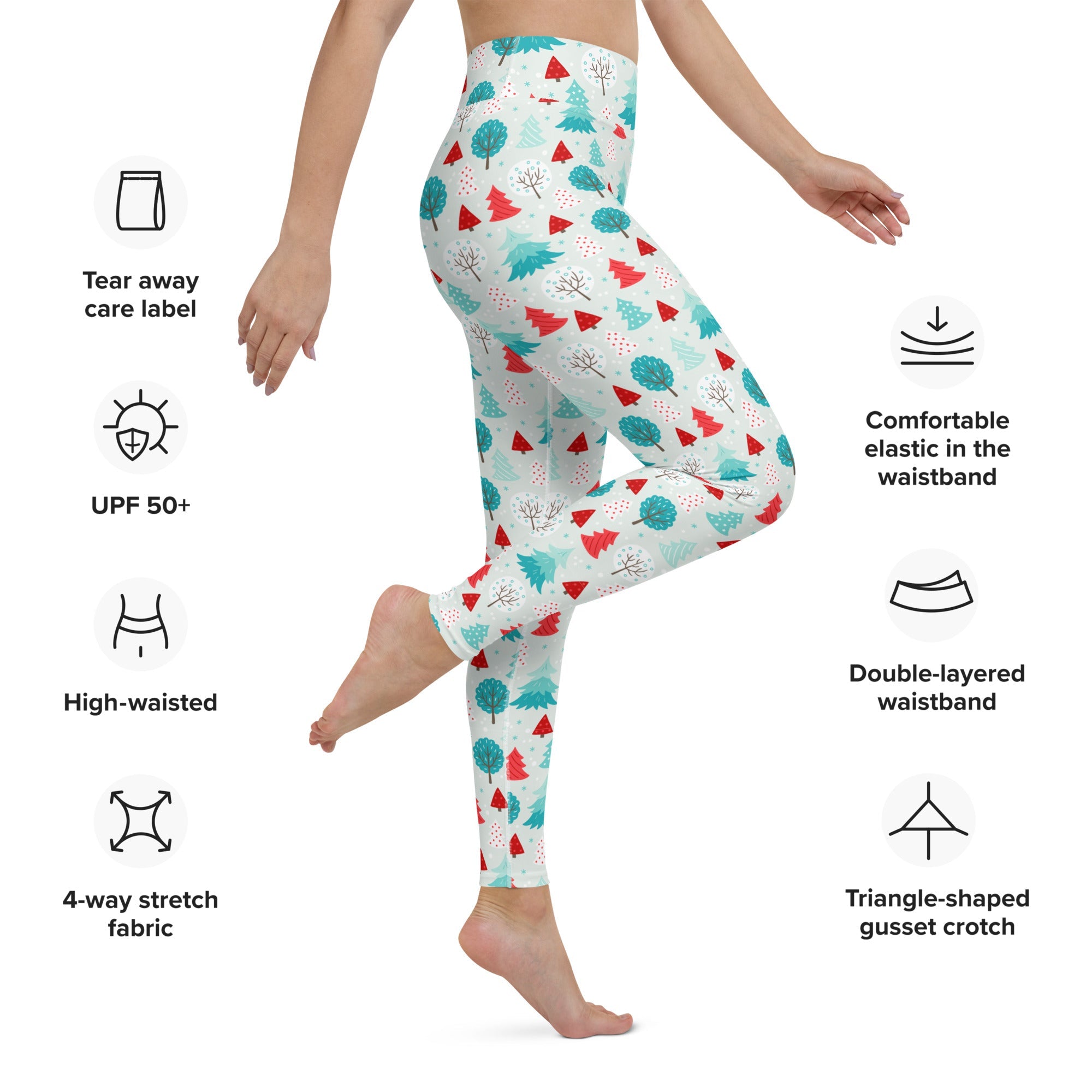 Christmas Forest Yoga Leggings