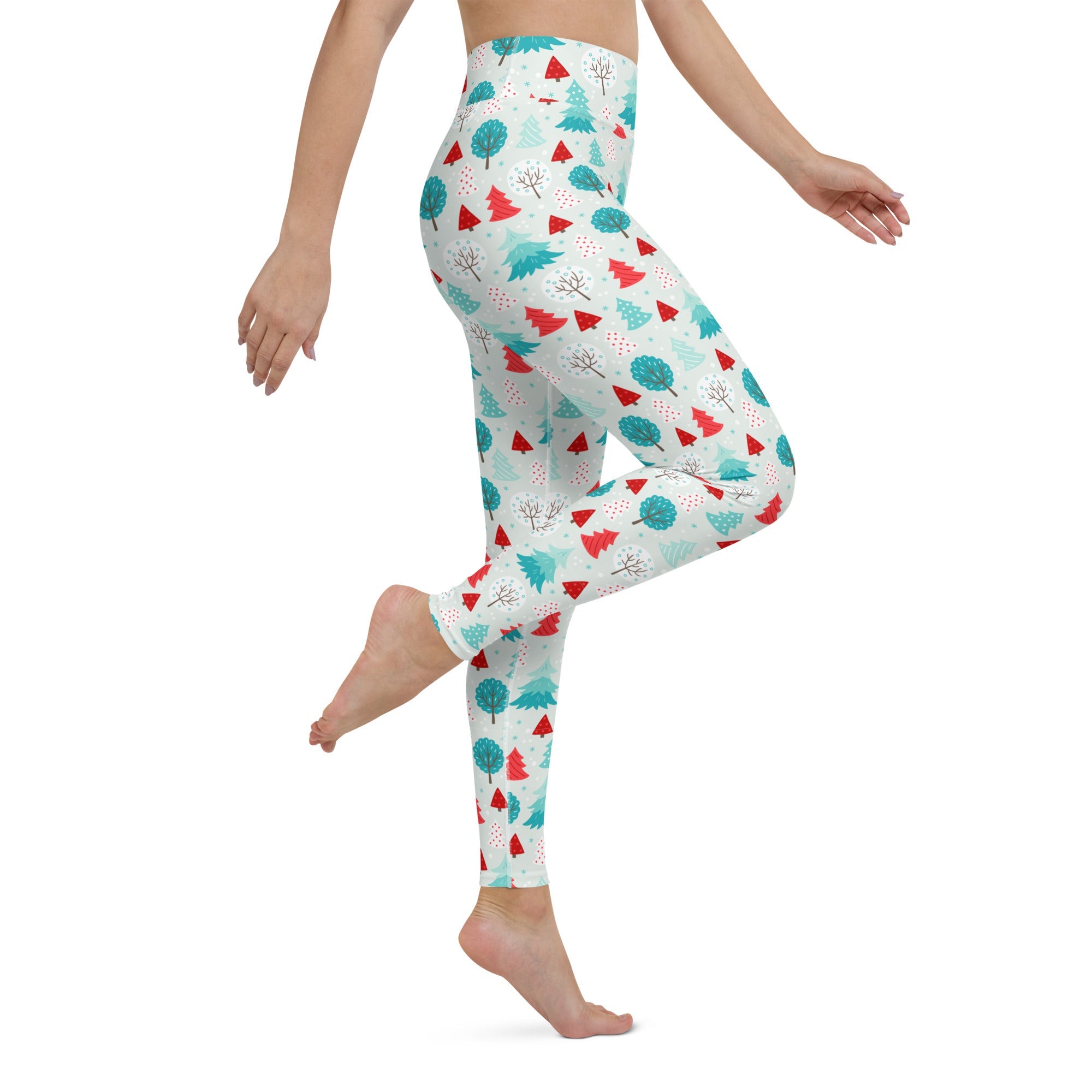 Christmas Forest Yoga Leggings