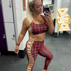 Christmas Lace Up Leggings