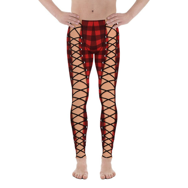 Christmas Lace Up Men's Leggings