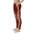 Christmas Lace Up Men's Leggings