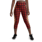 Christmas Lace Up Yoga Capris