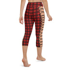 Christmas Lace Up Yoga Capris