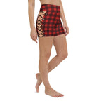 Christmas Lace Up Yoga Shorts