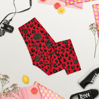Christmas Leopard Capris