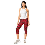 Christmas Leopard Capris