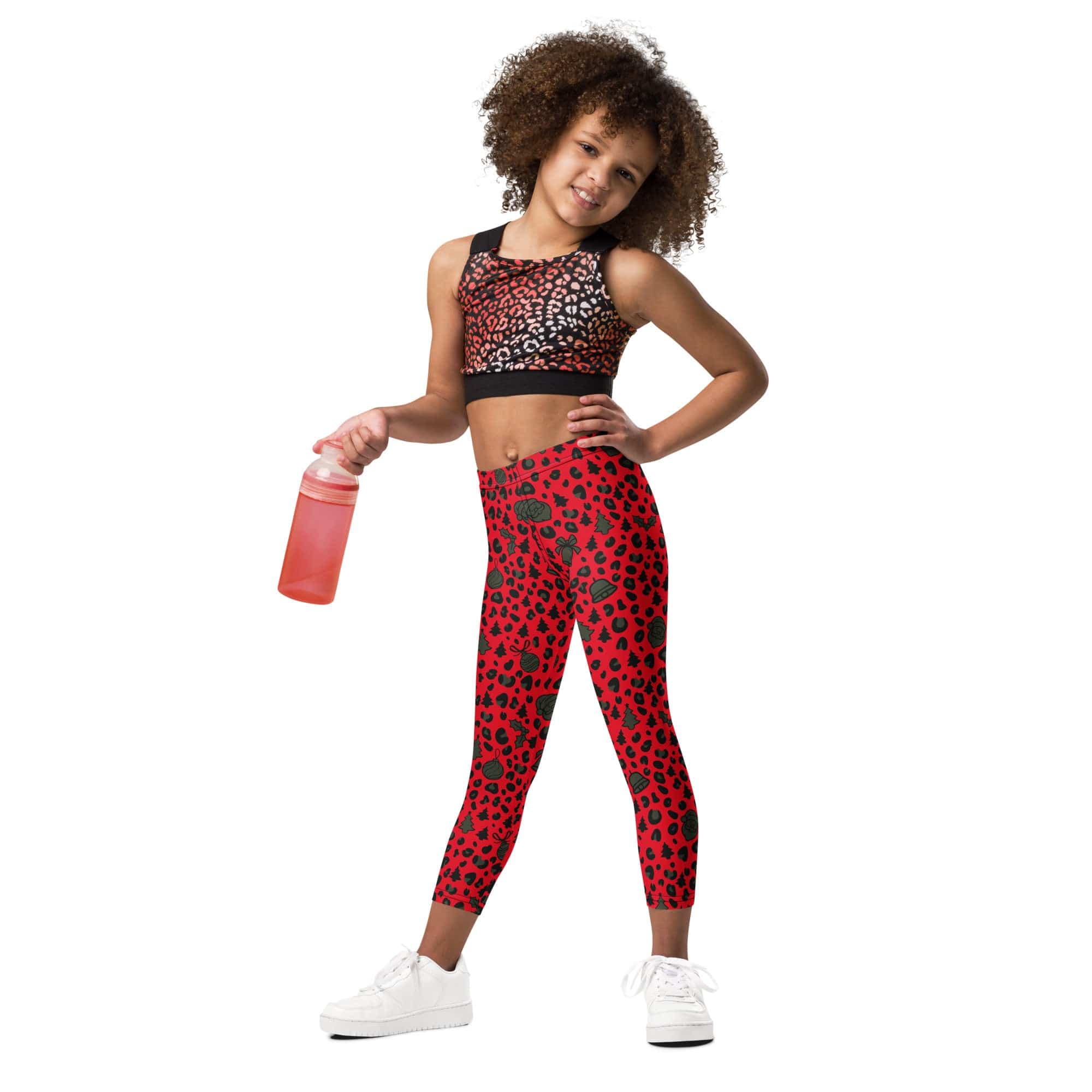 Christmas Leopard Kid's Leggings