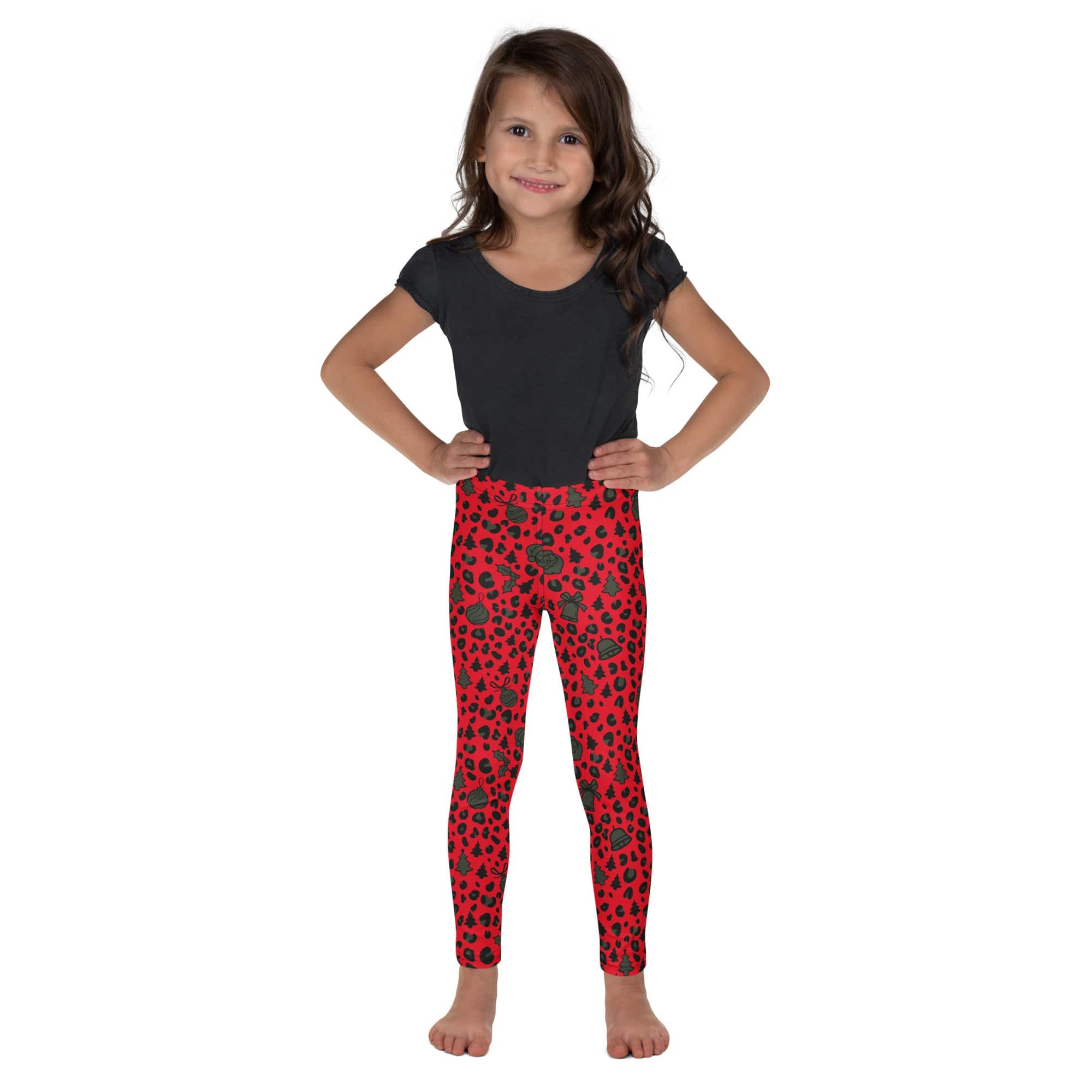 Christmas Leopard Kid's Leggings