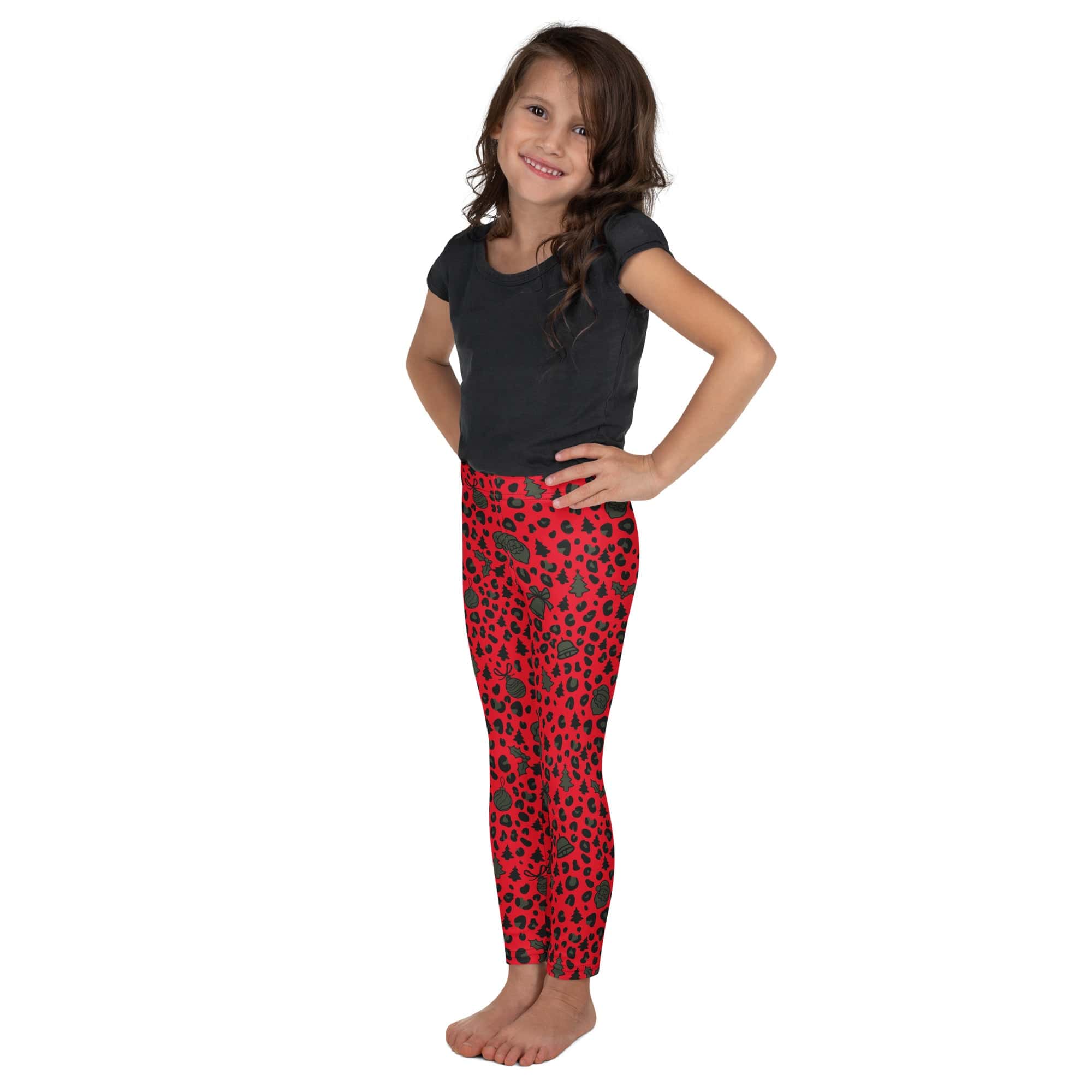 Christmas Leopard Kid's Leggings