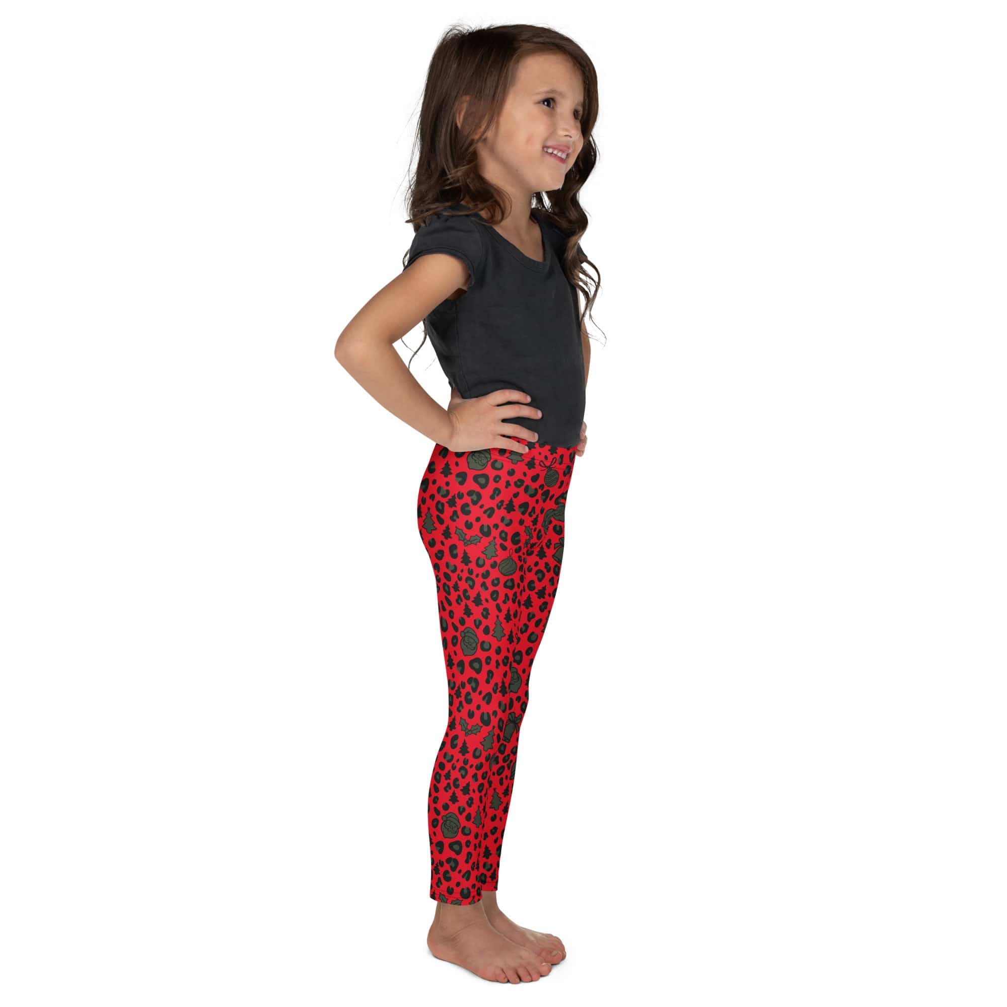 Christmas Leopard Kid's Leggings