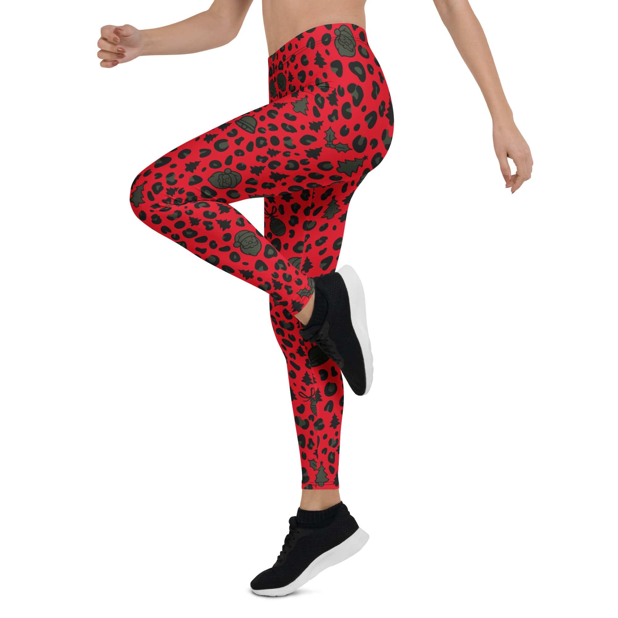 Christmas Leopard Leggings