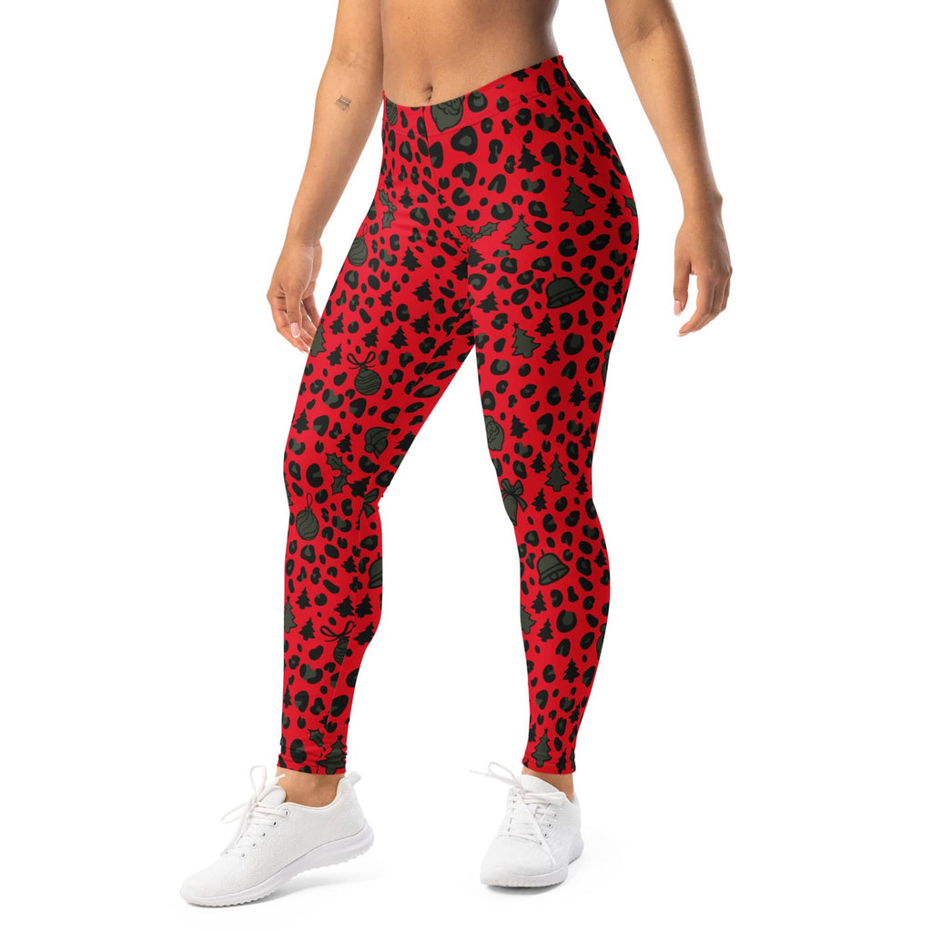 Christmas Leopard Leggings