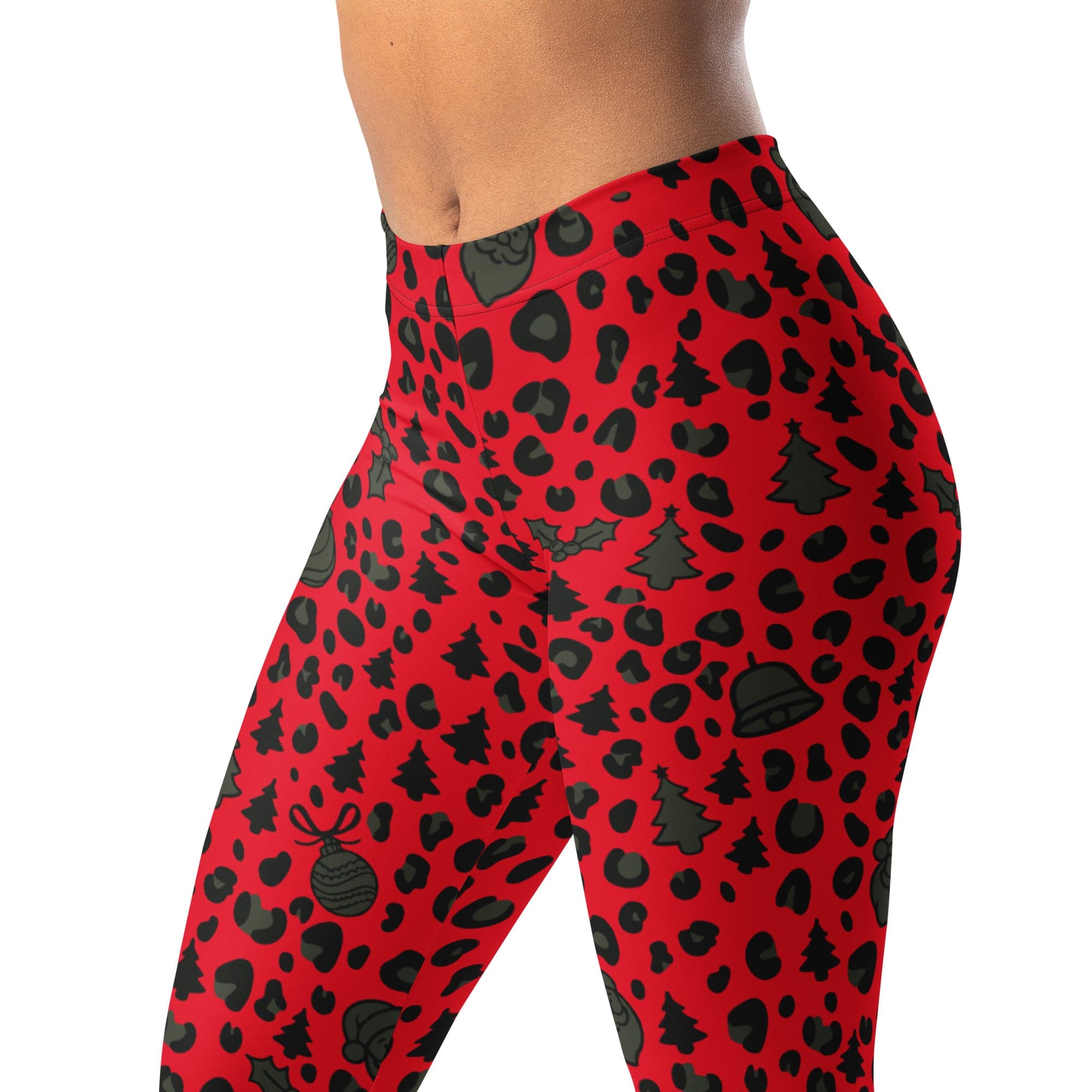 Christmas Leopard Leggings