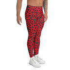 Christmas Leopard Men's Leggings