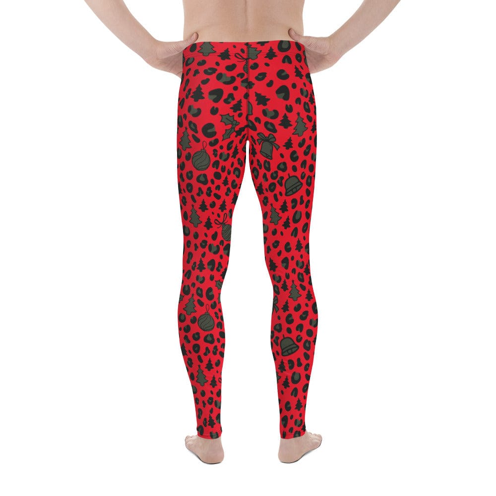 Christmas Leopard Men's Leggings