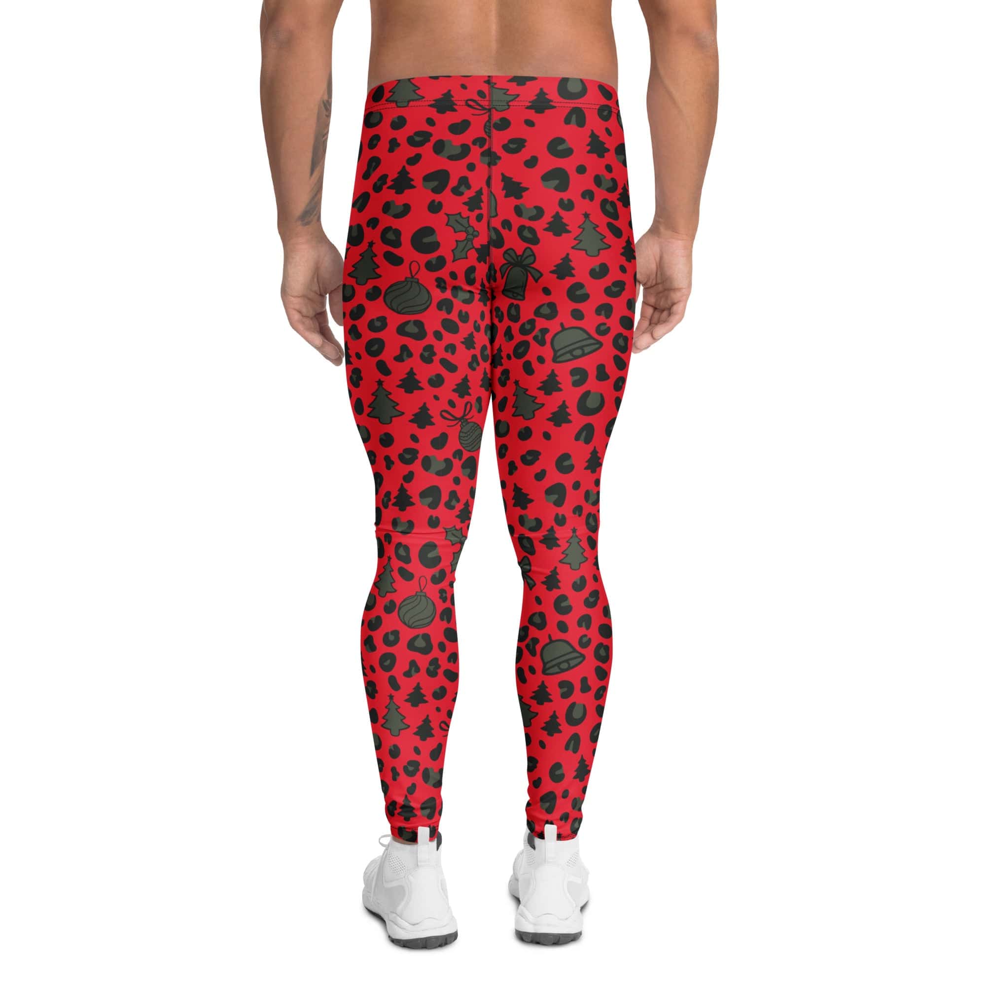 Christmas Leopard Men's Leggings