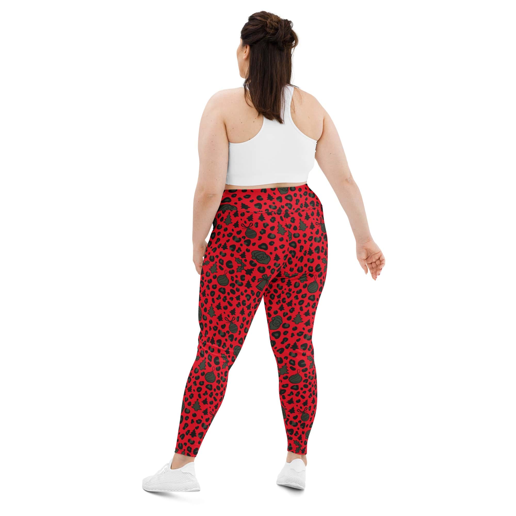 Christmas Leopard Plus Size Leggings