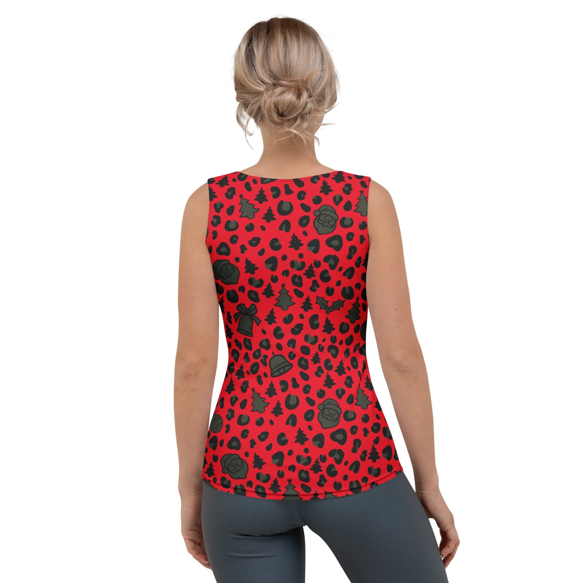 Christmas Leopard Tank Top
