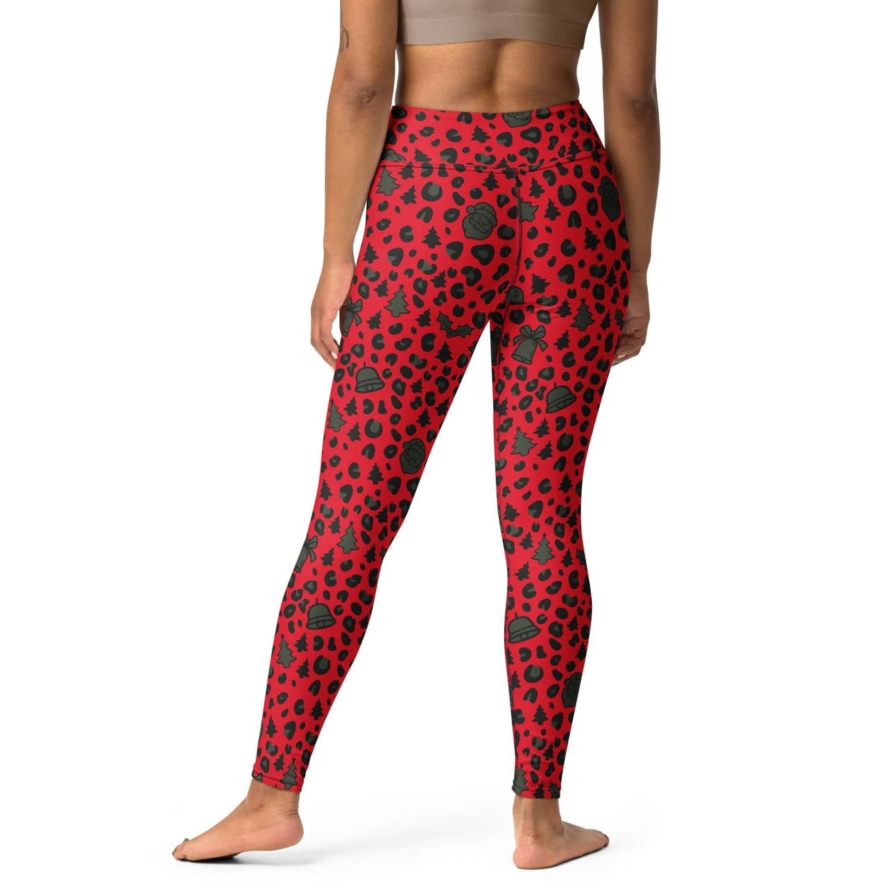 Christmas Leopard Yoga Leggings