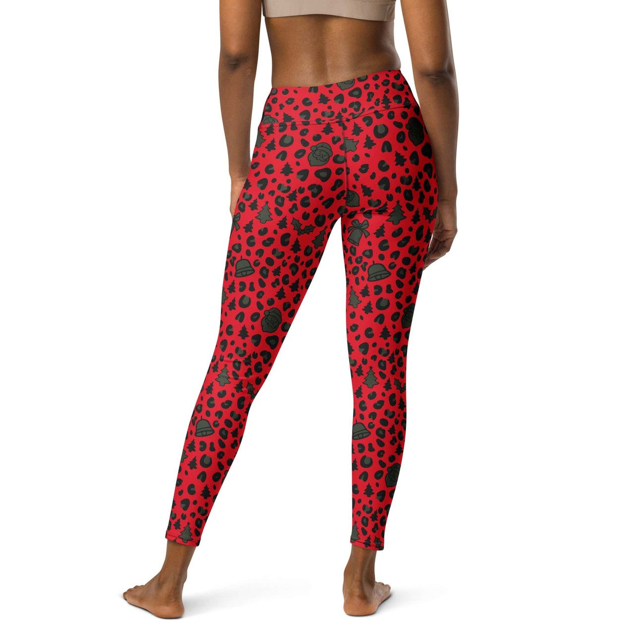 Christmas Leopard Yoga Leggings