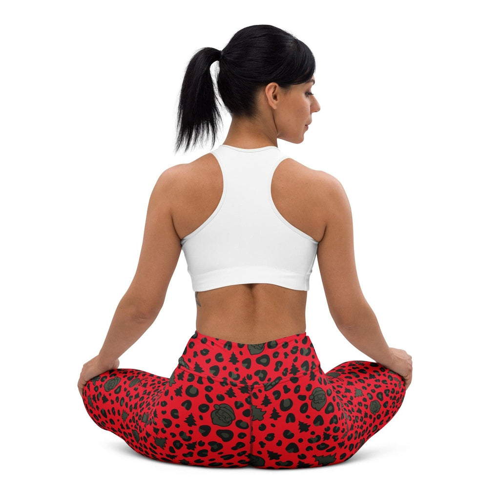 Christmas Leopard Yoga Leggings