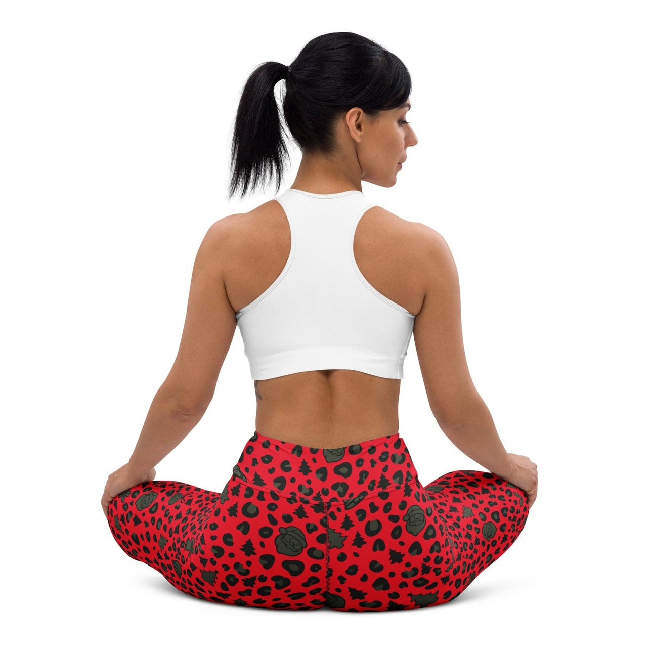 Christmas Leopard Yoga Leggings
