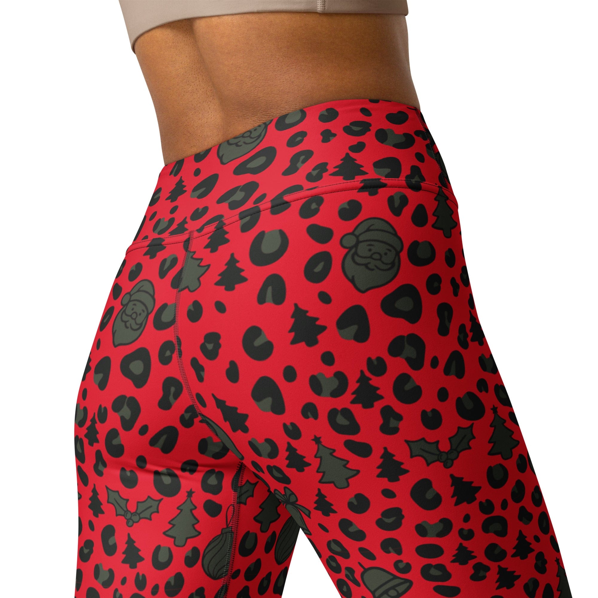Christmas Leopard Yoga Leggings