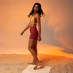Christmas Leopard Yoga Shorts